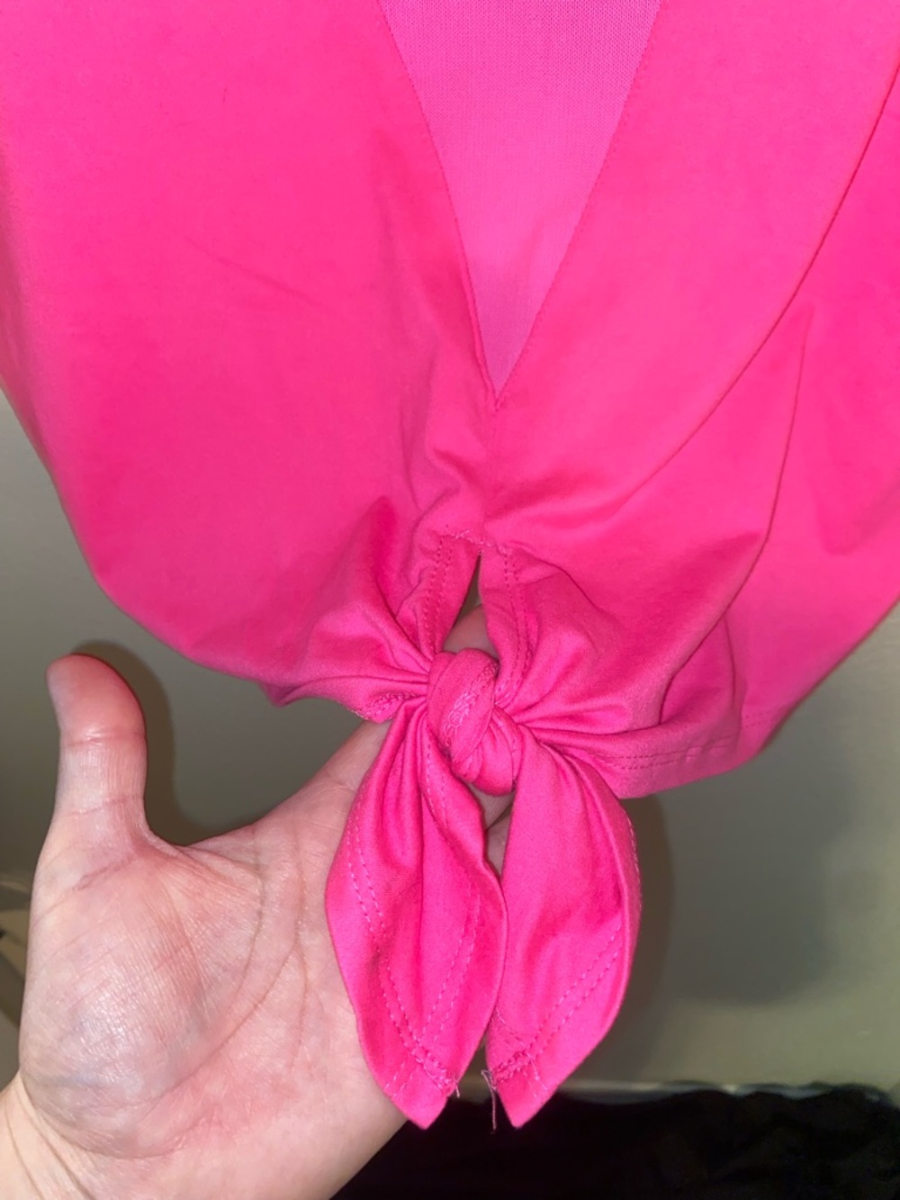 Juicy Couture Bright Pink Tie-Front Sport Tank - Picture 4 of 9